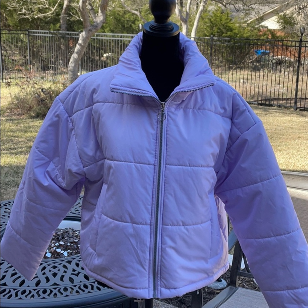 NWT Celebrity Pink lavender size M puffer coat